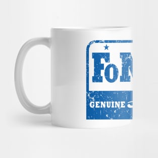 FoMoCo Ford parts worn look - blue print Mug